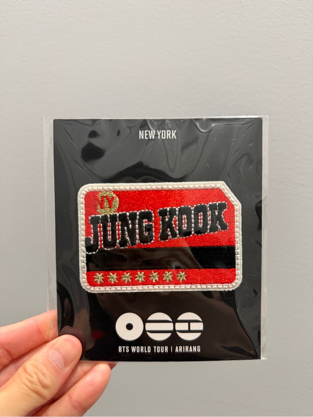 BTS NYC POP UP JungKook Embroidered Patch